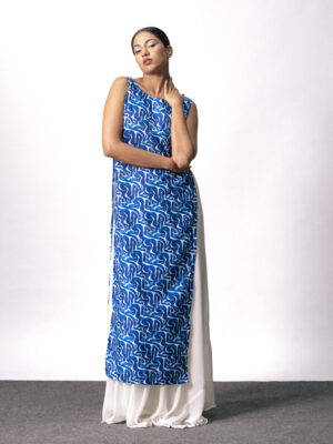 High slit Kurti and skirt